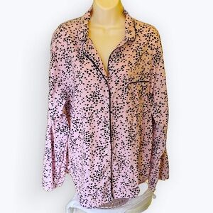 Victoria’s Secret Modal Soft Sleepshirt Heart Print Cozy Comfy ~ XL Long